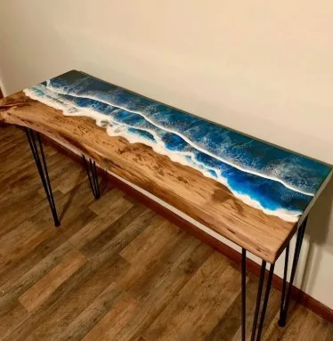 Epoxy Console Table