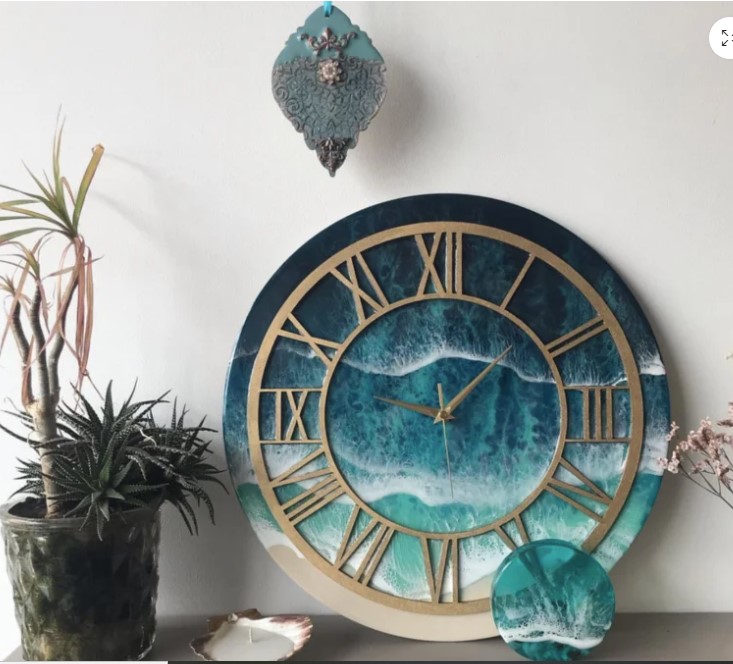 Epoxy Resin Wall Clock