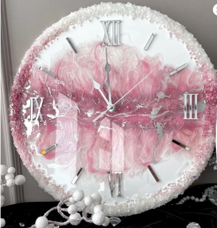 Epoxy Resin Wall ClockHandcrafted resin clocks 