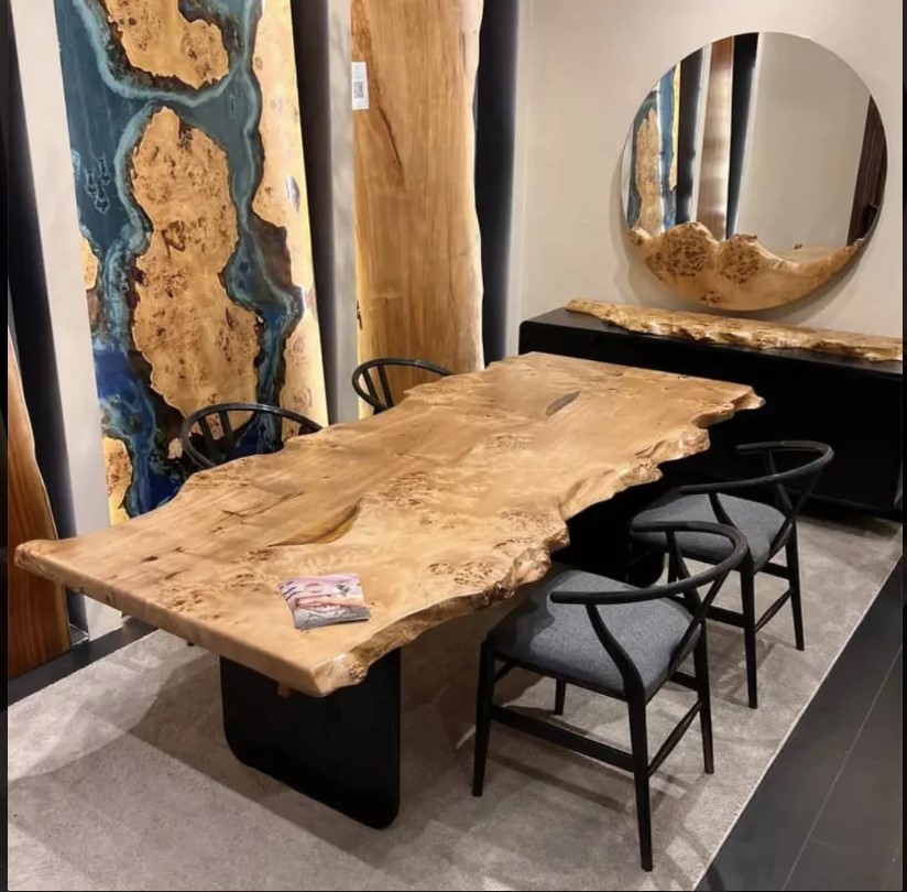 Live Edge Wooden Table